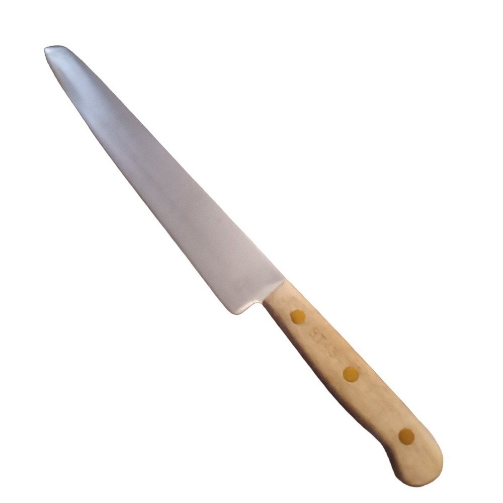 Chicago Cutlery Stainless Steel 9" Blade Walnut Wood Handle Vtg Knife BT43 USA